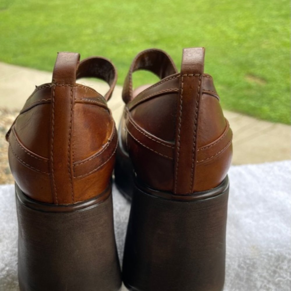 Steve Madden Leather Platform Shoes size 10